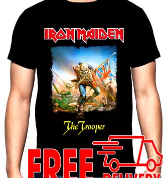 Iron Maiden, The trooper, men's  t-shirt, 100% cotton, S to 5XL